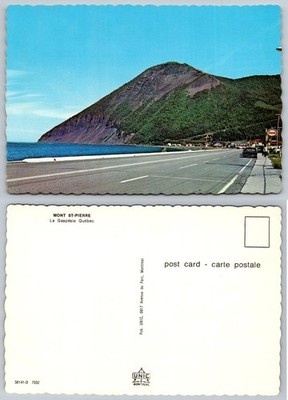 Mont St-Pierre Gaspésie Québec Canada Vintage UNIC Postcard Deckled Edge