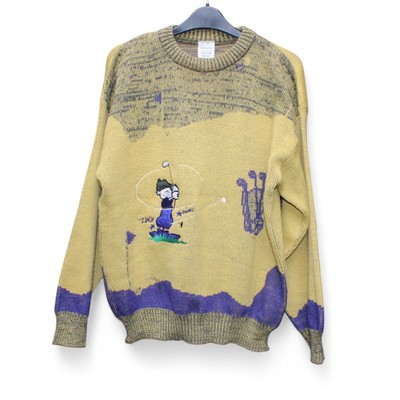 Sweater Pattern Golf Knitted Jumper Man's Golf Sweater Jumper PDF