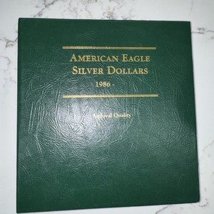 1986-2004 Used American Eagle Silver Dollar Coin Album Littleton