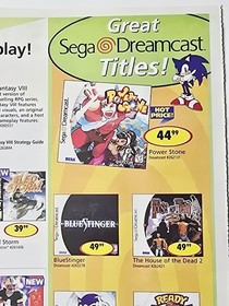 CompUSA September 1999 Circular Sega Dreamcast Final Fantasy VIII Game Boy