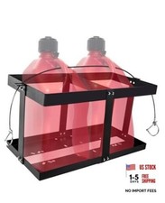 5 Gallon Gas Can Fuel Container Holder - Fits Two 5 Gallon Gas Cans - Compatible
