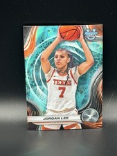 2024-25 Bowman Best University Jordan Lee Aqua Lava /199 Texas Rookie