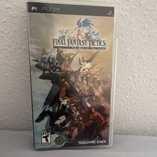 Square Enix Final Fantasy Tactics: War of the Lions PSP w/Manual Tested Working