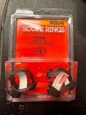 TIKKA/MILLET RING MOUNT BLACK MATTE 30MM LOW WINDAGE ADJUST BRAND NEW 
