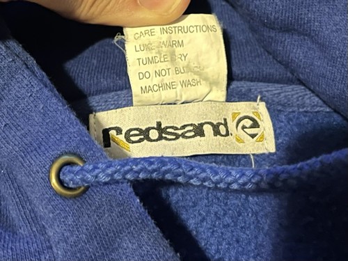 VINTAGE Redsand Surf Company Hoodie Men’s Large Blue Y2K - Picture 4 of 11