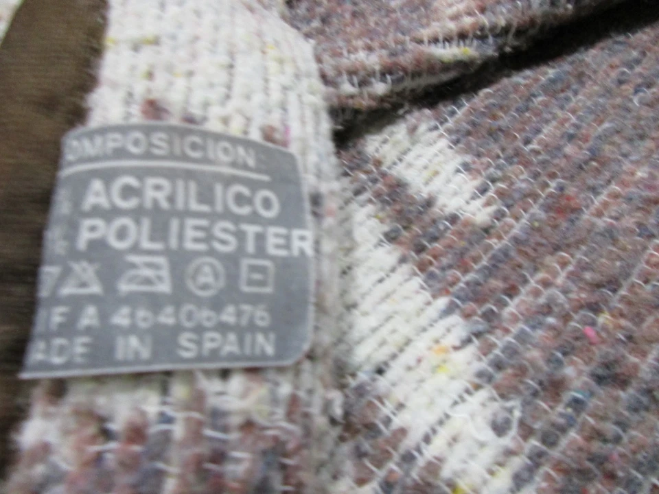 Cobertor American Bald Eagle marrom feito na Espanha 54” X 82” vintage 56" X 72" - Imagem 2 de 4