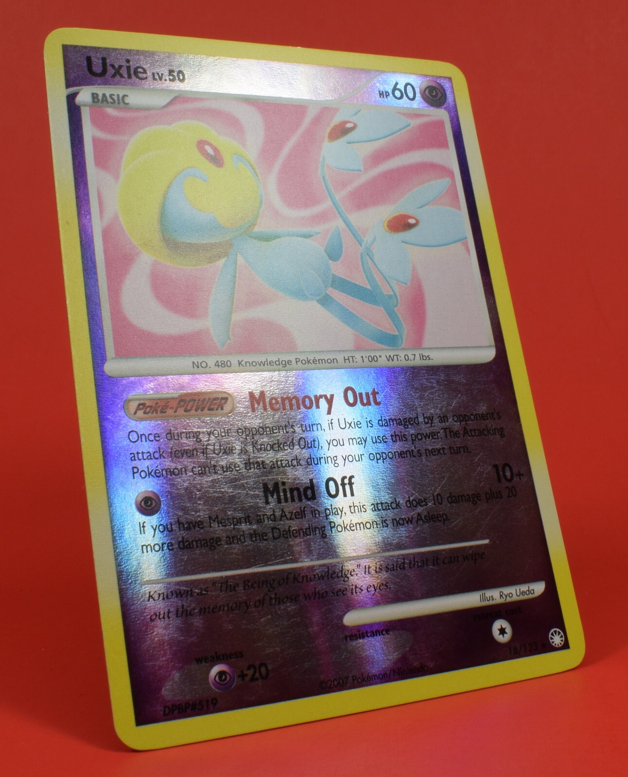 Pokemon TCG English Card Mysterious Treasures Uxie 18/123 Reverse Holo eBay