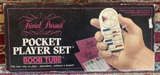 Vintage 1987 Trivial Pursuit Pocket Player Set  BOOB TUBE -Portable