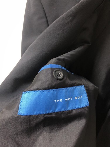 BALMAIN Paris Men's Size 42 Black Blue Button Up Blazer Jacket Minimalistic - Picture 12 of 12