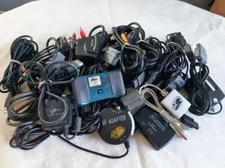 Lot of Video Game RF AV Component S Video Extension Game Shark Cables etc 