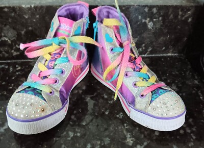 Twinkle Toes Skechers High Top Shoes US 13.5 Pop Princess Twinkle Toes Great Con