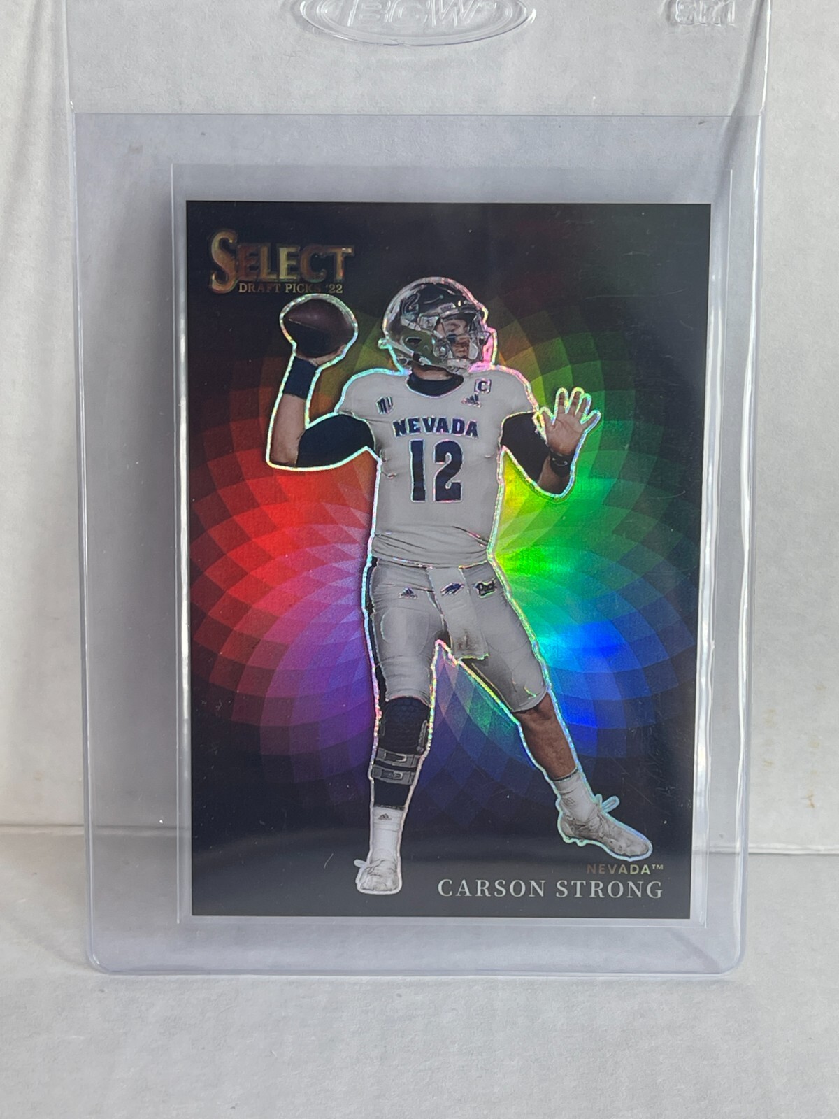 2022 Panini Select Draft Picks CARSON STRONG Nevada COLOR WHEEL Case Hit