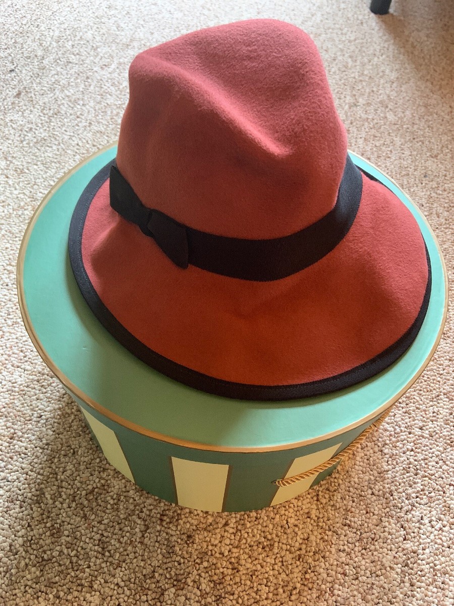 LOUISE GREEN CLOCHE WOMENS HAT MAUVE WOOL FELT HAT