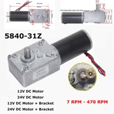 DC12V 24V 5840-31ZY Large Torque Metal Turbo Worm Gearbox Reduction Gear Motor
