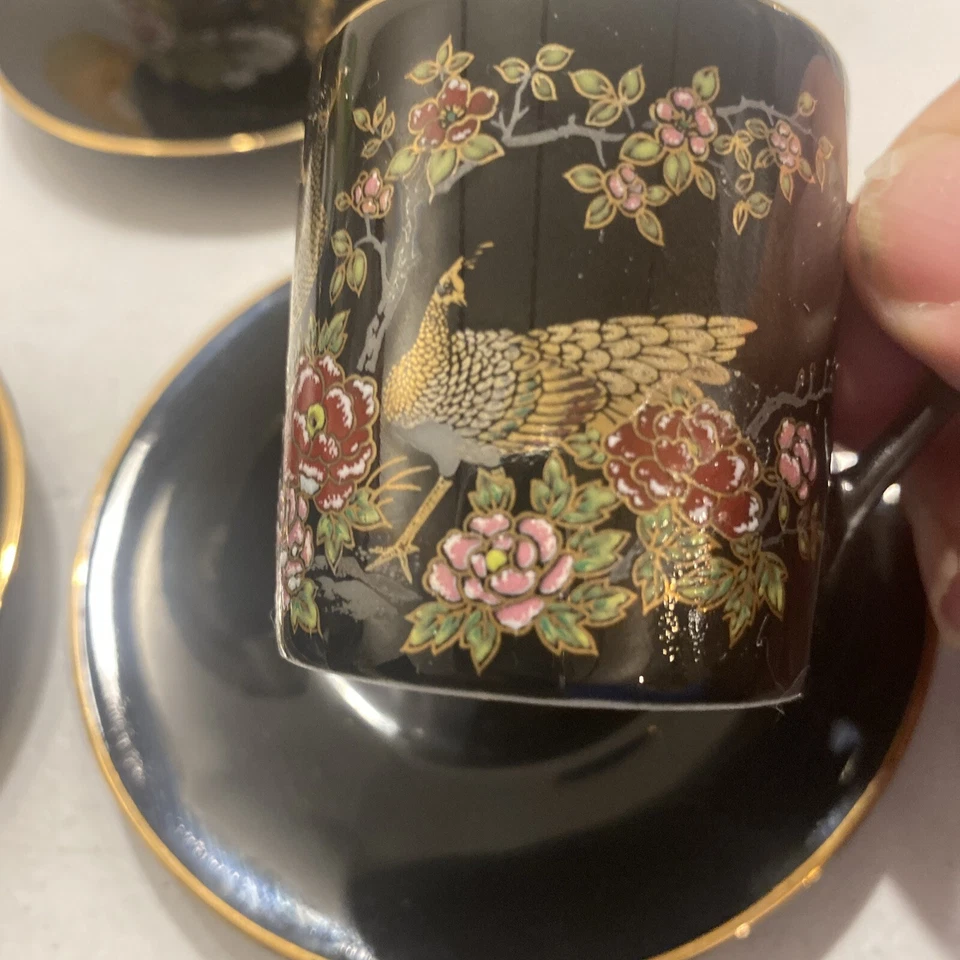 Vintage Japan Sake / Wine / Small Tea Cup Lot Of 6 Nice Set Ki - Image 2 of 4