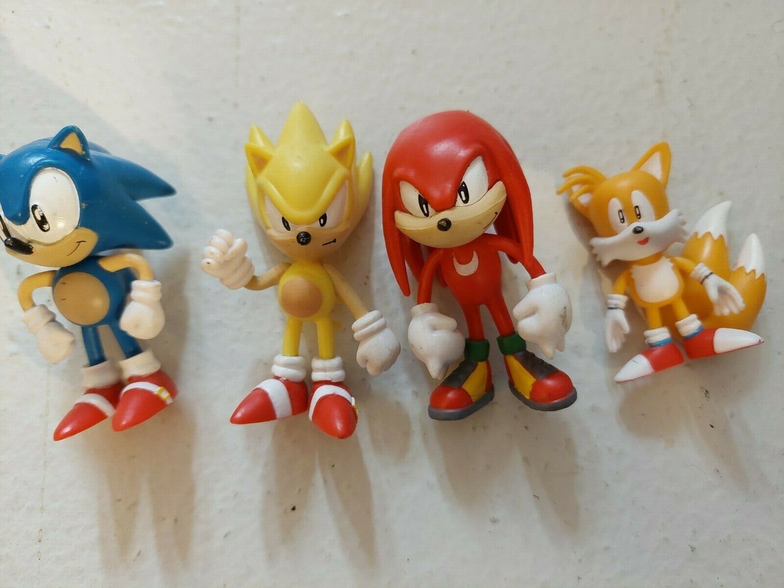 RARE Sonic The Hedgehog Lot Of 3 Figures Authentic Sega Super