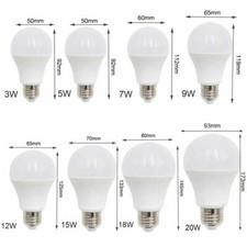 E27 E26 Led Globe Bulb Lamp Light 3w 5w - 15w 18w 20w Cool Warm White 110v- 220v