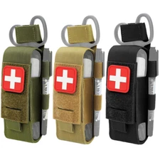 Outdoor Medical TQ Pouch Nylon Tactical Molle Trauma Shears EMT Storage Tool Bag