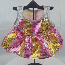 Build A BEAR SPARKLE SEQUIN STAR DRESS