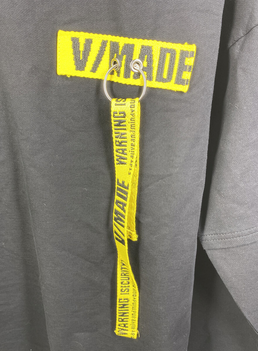 JUMU V/Made Black Long Sleeve Shirt Keep Finding Warning JUMU V/Made Black Long Sleeve Shirt Keep Finding Warning