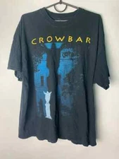 Vtg style Crowbar rock tour short sleeve classic black color shirt KV32031