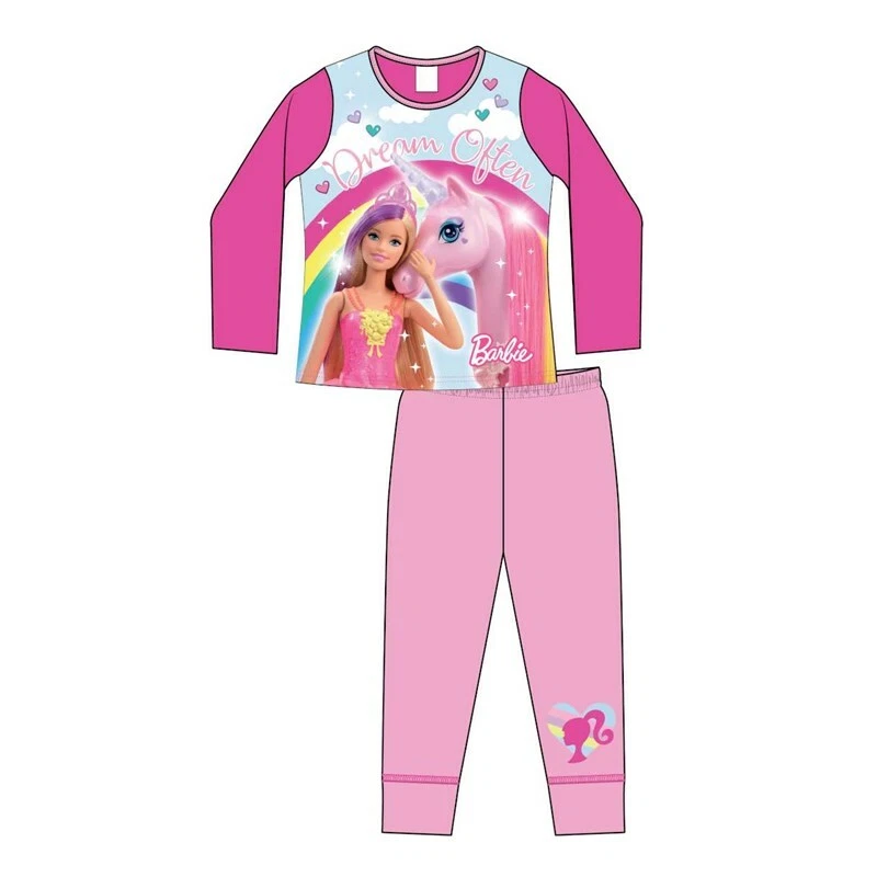 Barbie Pyjamas Girls Barbie Nightwear Age 3 8 Years