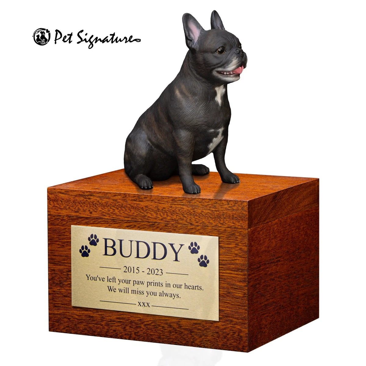 Bulldog urns top