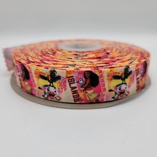 NEW 5-yards of Moana Island Girl 1" wide Grosgrain Ribbon