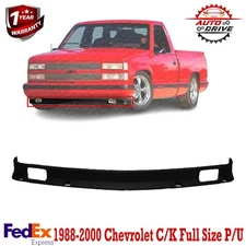 Front Bumper Lower Valance w/ Fog Light Holes For 1988-00 Chevy & GMC C/K Series