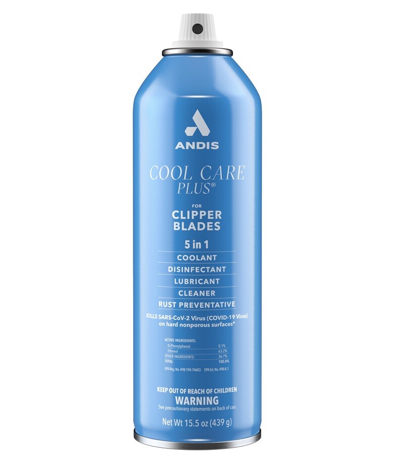 Lot of Andis Cool Care Plus 6 Oz Spray For Clipper Trimmer Blade Cleaner 5in1