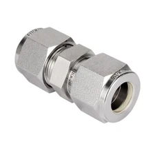 FITOK 316 SS 1/2 in Tube OD Compression Tube Fitting Union 6700 psi, SS-U-FL8
