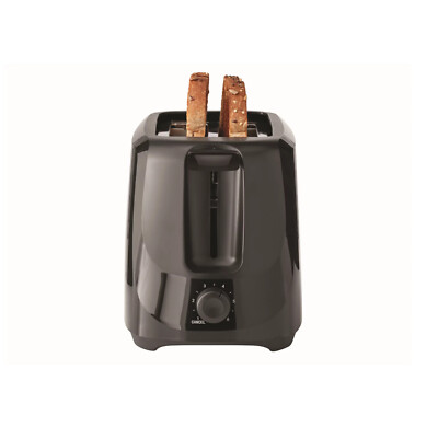 Efficient Toasting Made Easy: Mainstays 2-Slice Toaster in Black