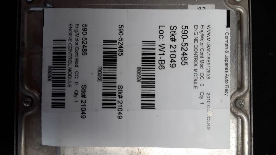 Módulo de control del motor Volkswagen CC 2010 06J 906 026 DA Foto 4 de 4