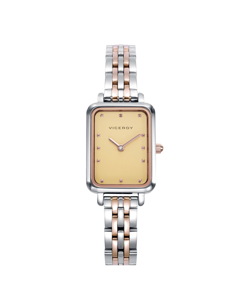 Orologio Viceroy Donna Acciaio Rettangolare Bicolore 401220-27