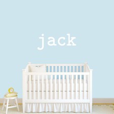 Custom Typewriter Name Wall Decal - Personalized Nursery & Kids Room Family Baby thumbnail