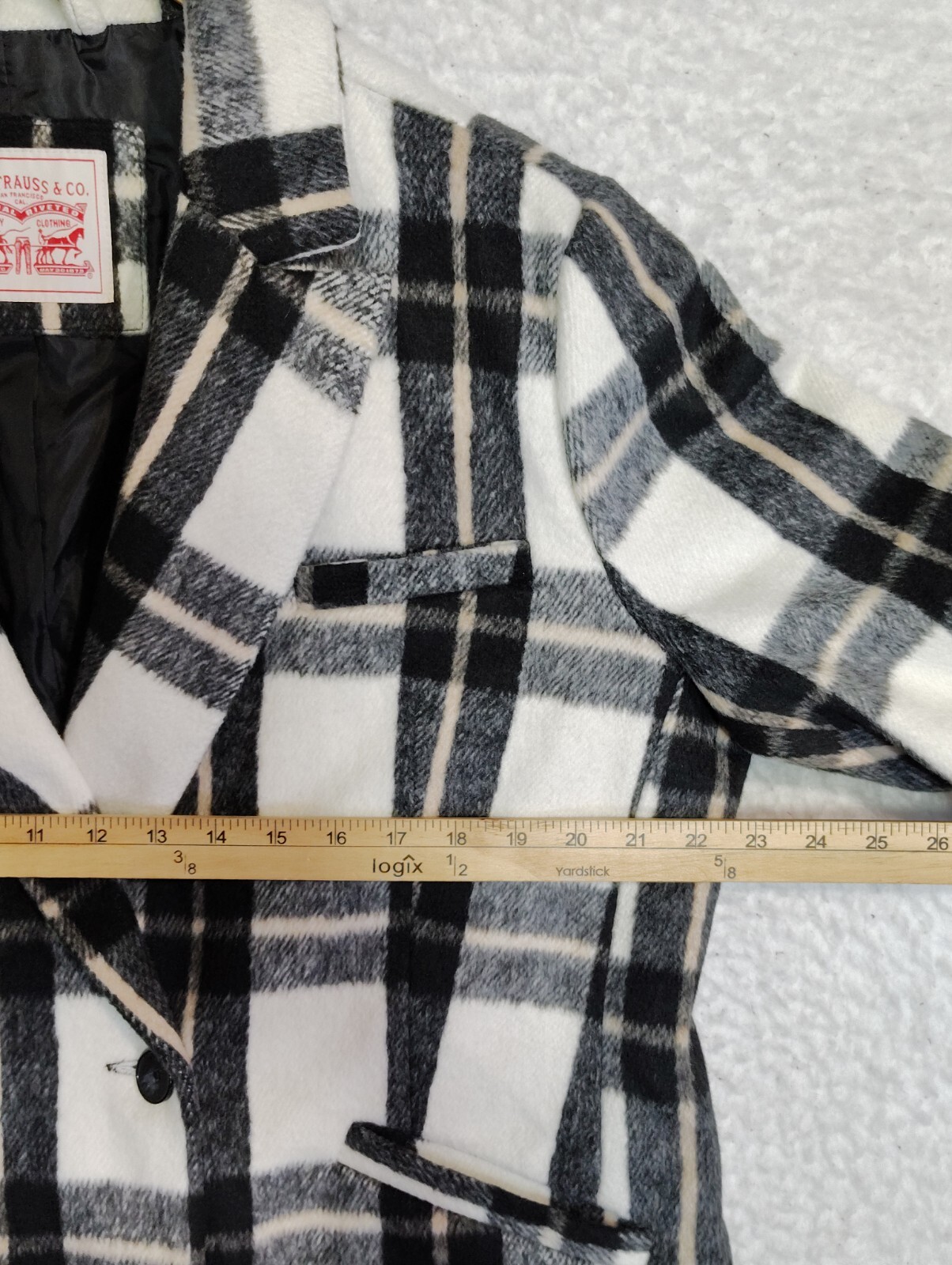 Levi's Wool Blend Double Breasted Blazer Jacket W… - image 5