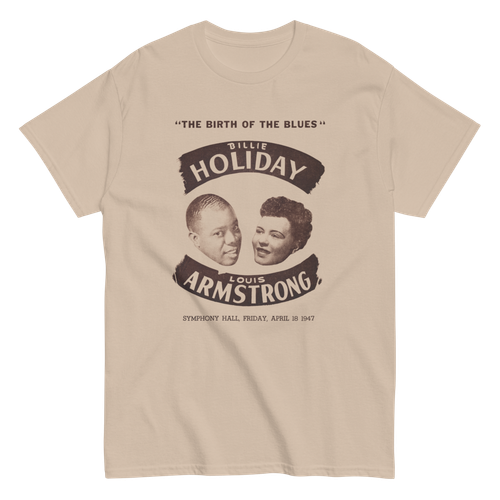 Vintage Billie Holiday & Louis Armstrong Shirt 1947 Konzert "The Birth of Blues" - Bild 19 von 21