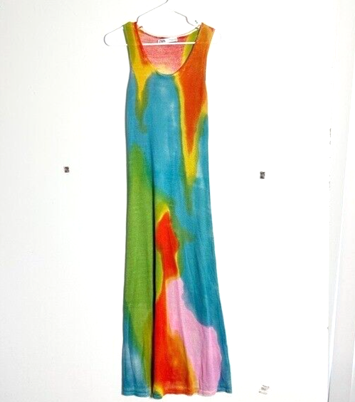 Zara tie dye knitted sleeveless maxi dress S Zara tie dye knitted sleeveless maxi dress S