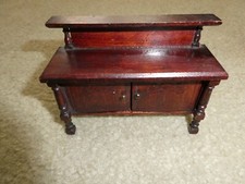 Vintage 1920s Germany Dollhouse Furniture Piece Wood Dining Room Cabinet