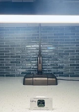 DAZOR P-2324 Industrial Floating Fixture Drafting Table Desk Lamp ~ Dual Tube