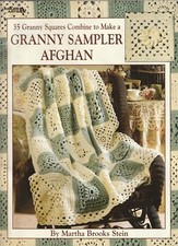 Granny Sampler Afghan Pattern to crochet booklet LA2755