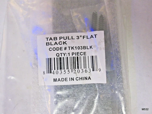 Top Knobs TK103 Tab 3" Finger Cabinet Pull - Picture 3 of 3