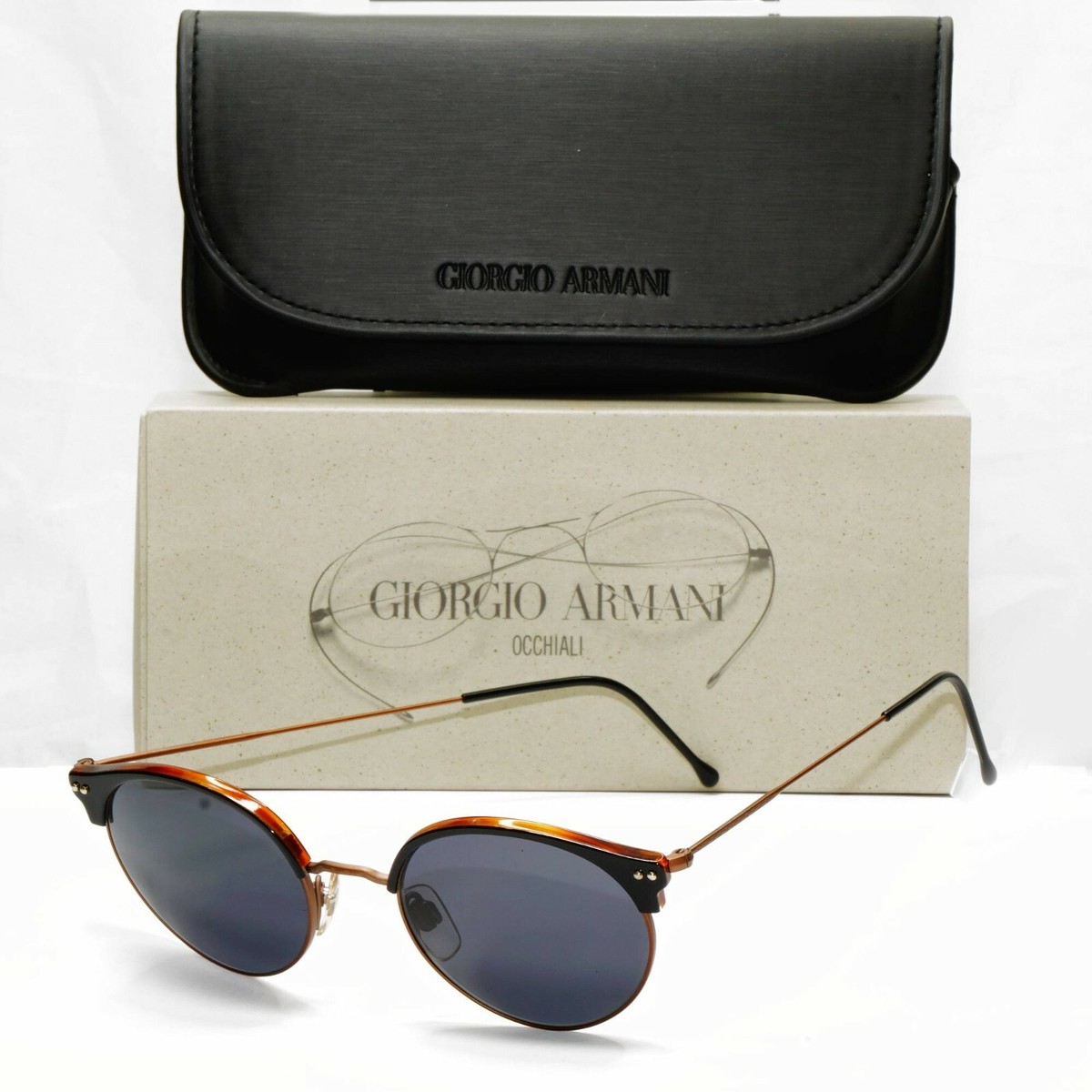 GIORGIOARMANI　VINTAGE Authentic Giorgio Armani 1997 Vintage Sunglasses Brown Black Mens