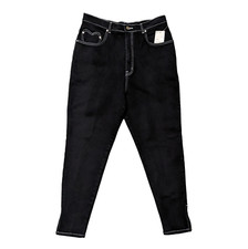 New Vintage 80s LA Blues Ankle Zip Jeans Black Heart Women's 20 32x28 Denim