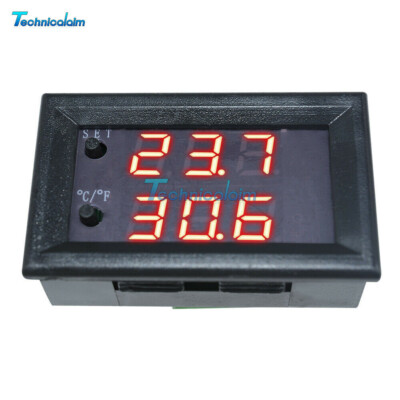 W1209WK DC 12V Digital LED Temperature Controller Thermostat -50-110°C Sensor