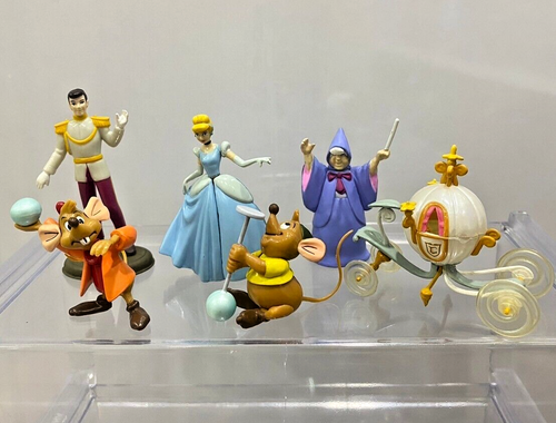 Disney TOMY Japan Choco Egg Cinderella Jaq Gus Pumpkin Full Set Mini Figure Toy - Picture 2 of 11