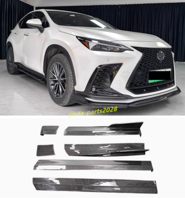 For Lexus NX350 NX450h+ F Sport Real Carbon Side Skirts Spoiler