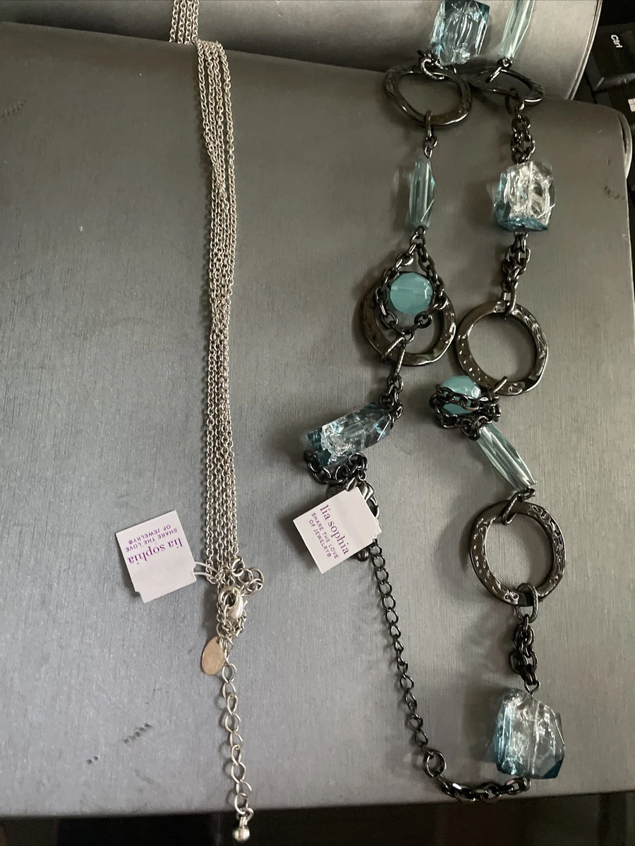 2 Lia Sophia necklaces mixed brands mixed colors eBay