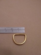 1 12 Solid Brass Heavy Duty D Rings Pack Of 5 1 12 Solid Brass Heavy Duty D Rings Pack Of 5