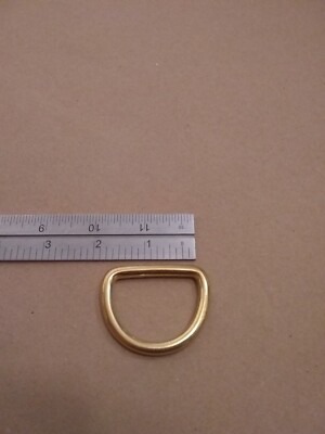 1 1/2'' Solid Brass Heavy Duty D Rings (Pack Of 5) 